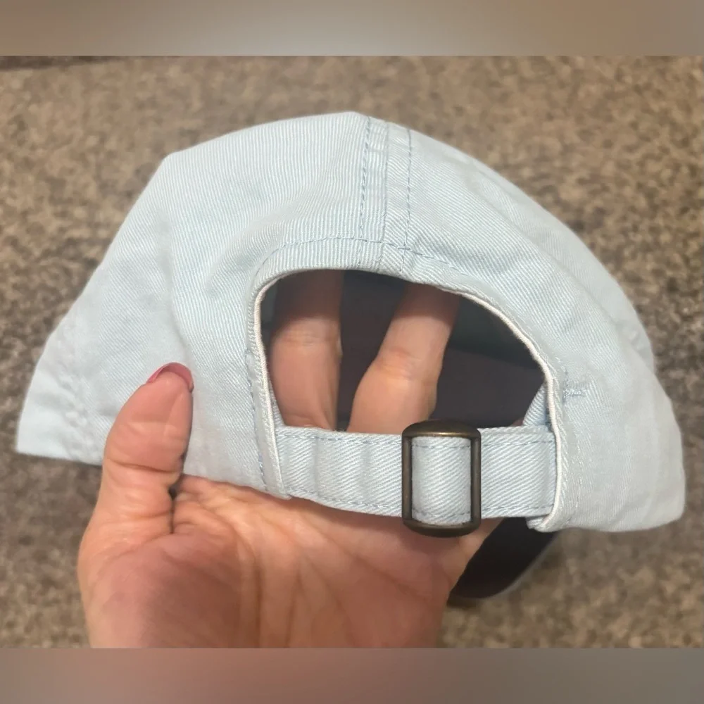 NWT Costa Light Blue Embroidered Logo Easy Hat/ Baseball Cap